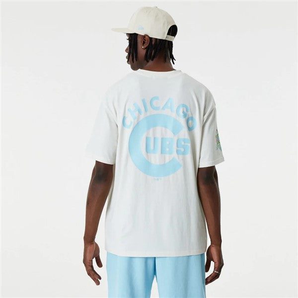 NEW ERA MBL CHICAGO CUBS PASTEL OVER-SIZED TEE