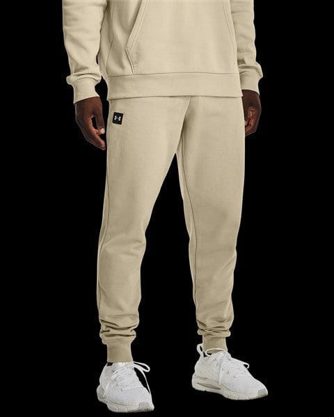 UNDER ARMOUR RIVAL FLEECE JOGGERS/ BEIGE - The Cross Trainer